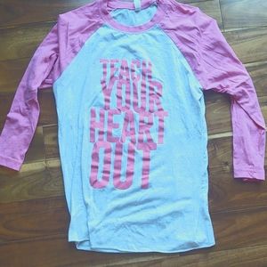 Teach Your Heart out Baseball Tee